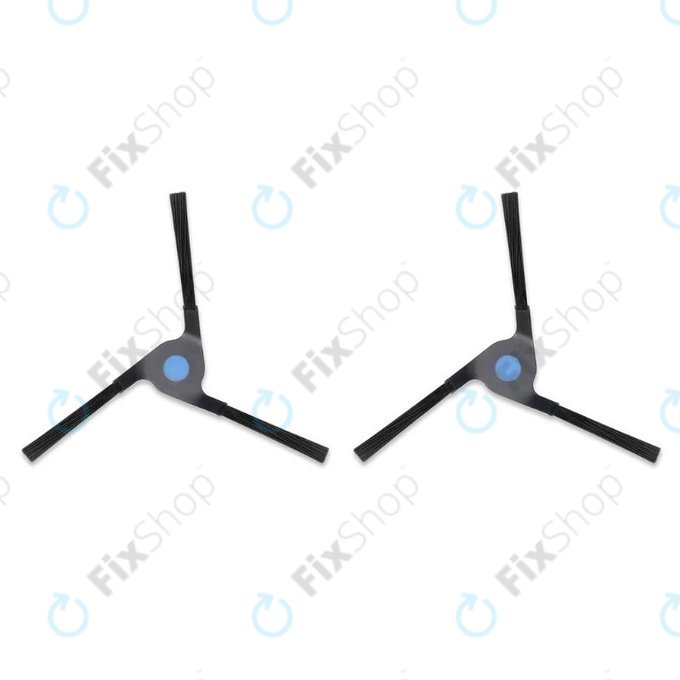 Ecovacs Deebot X2-series - Stranska krtača (Črna) - 2 kosa