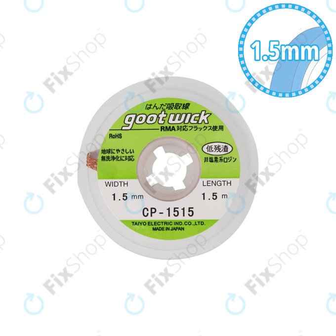 Goot CP-1515 - Kositrna sesalna žica - 1.5mm