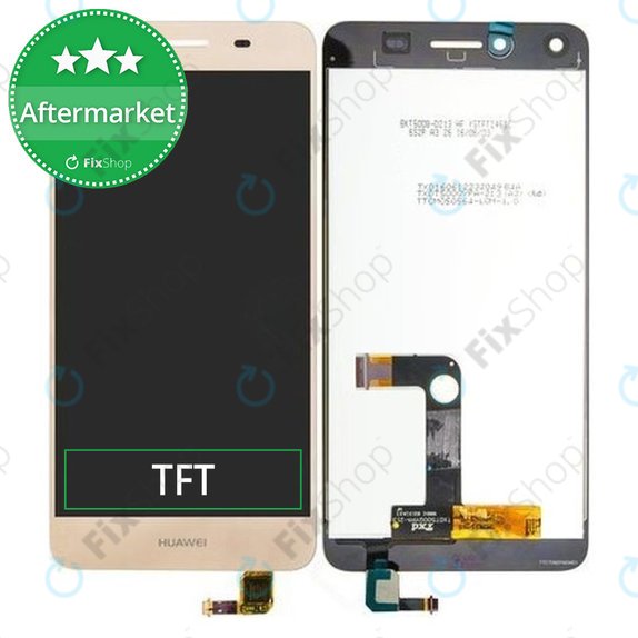Huawei Y5 II 4G - LCD zaslon + steklo na dotik (Gold) TFT