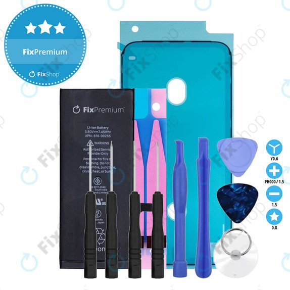 Baterija za iPhone 7, 1960mAh, Lepilo (Adhesive), Orodja, FixPremium
