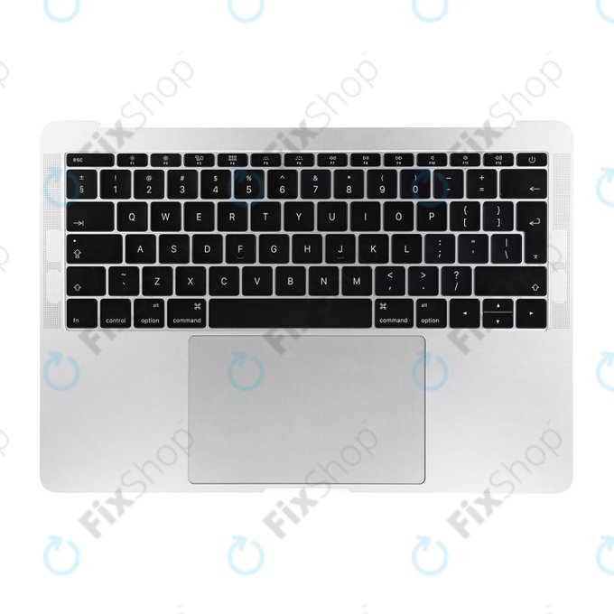 Apple MacBook Pro 13" A1708 (Late 2016 - Mid 2017) - Tipkovnica z zgornjim okvirjem + tipkovnica UK + mikrofon + Trackpad + zvočniki (Silver)