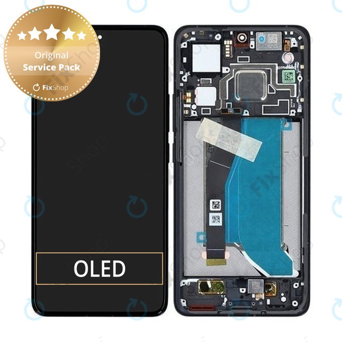 Xiaomi 14T Pro - LCD zaslon + steklo na dotik + okvir (Titan Black) - 56001500N1200 Genuine Service Pack
