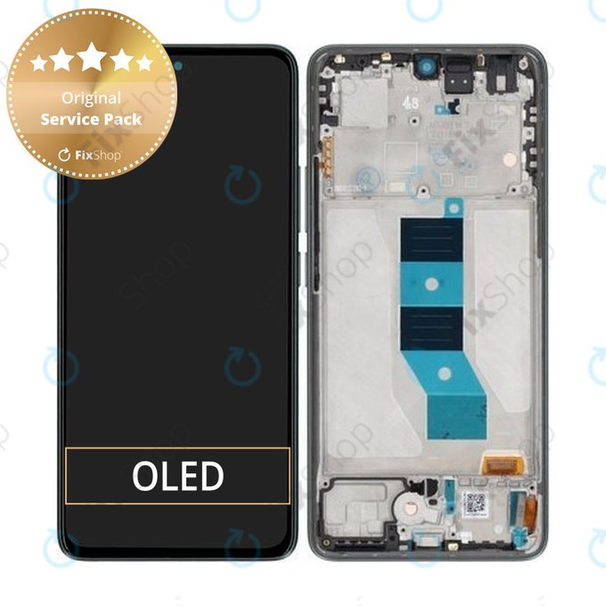 Xiaomi Poco M7 Pro 5G - LCD zaslon + steklo na dotik + okvir (Green) - 5600060O17P00 Genuine Service Pack