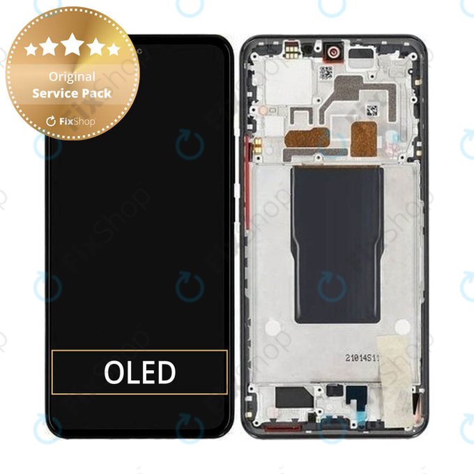 Xiaomi 12T Pro 22081212UG - LCD zaslon + steklo na dotik + okvir (Black) - 560003L12U00 Genuine Service Pack