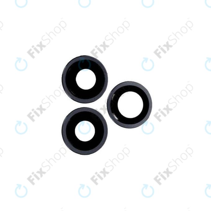 Apple iPhone 12 Pro - Steklo zadnje kamere z okvirjem (Graphite) - 3 kosi