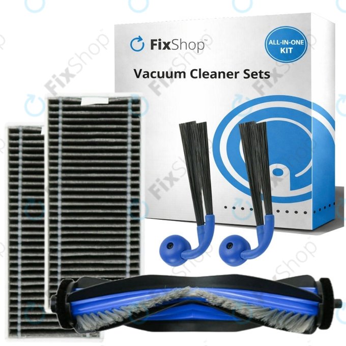 Komplet nadomestnih delov za Ecovacs Deebot X9 Pro Omni (1x Glavna krtača, 2x Filter, 2x Stranska krtača)