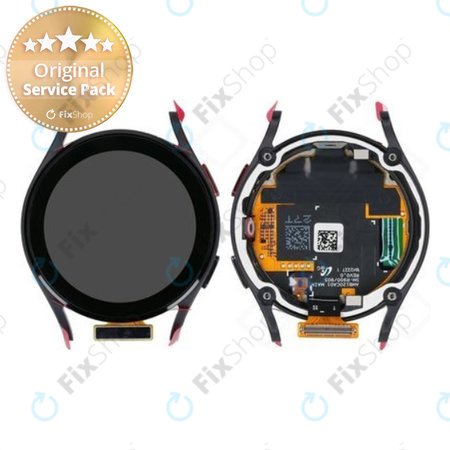 Samsung Galaxy Watch 5 40mm R900 - LCD zaslon + steklo na dotik + okvir (grafit) - GH82-30040A Genuine Service Pack