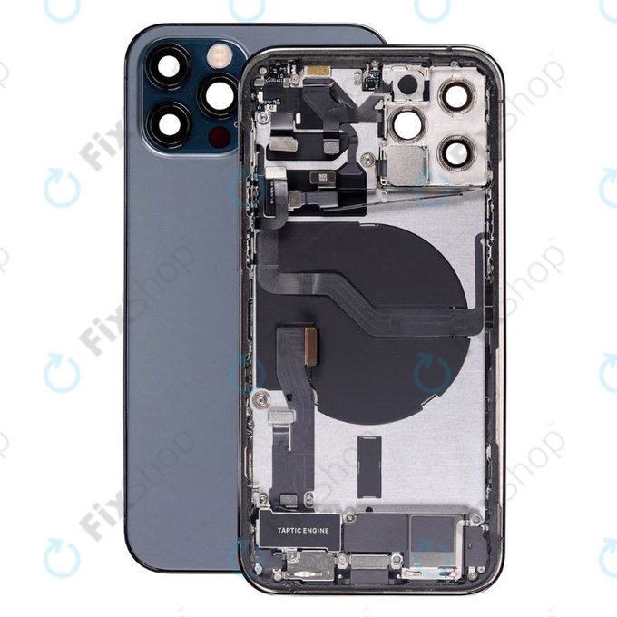Apple iPhone 12 Pro - Zadnje ohišje z majhnimi deli (Blue)