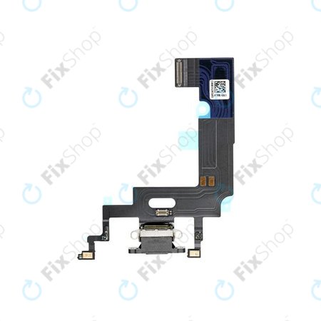 Apple iPhone XR - Konektor za polnjenje + Flex kabel (Black)