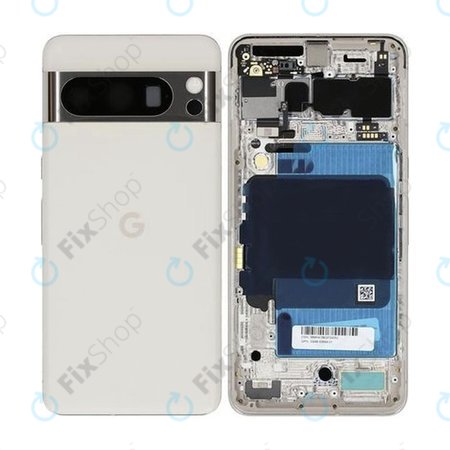 Google Pixel 8 Pro GC3VE G1MNW - Zadnji pokrov (Porcelain) - G949-00694-01 Genuine Service Pack