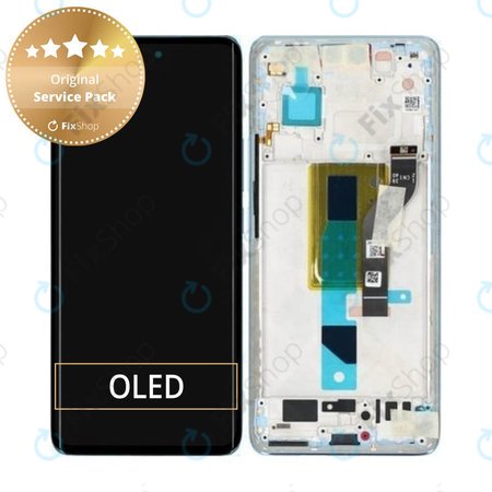 Xiaomi 13 Lite - LCD zaslon + steklo na dotik + okvir (Lite Blue) - 5600040L9S00 Genuine Service Pack