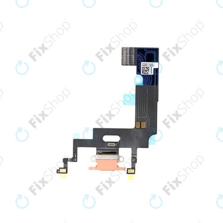 Apple iPhone XR - Konektor za polnjenje + Flex kabel (Coral)