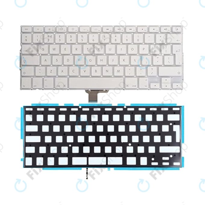 Apple MacBook 13" A1342 (Late 2009 - Mid 2011) - Tipkovnica + osvetlitev ozadja UK