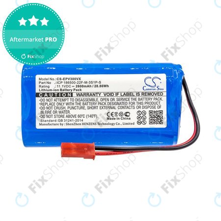 Baterija za Electropan ilife V5, V5s, 2600mAh, Li-Ion, 11.1V, ICP 186500-22F-M-3S1P-S, HQ