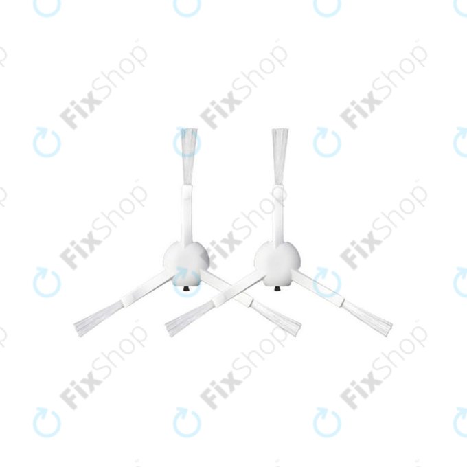 Xiaomi Dreame L10 Pro, D9, D9 Max, D9 Pro, F9, Mi Robot Vacuum Mop (Mijia 1C), 2 (Mijia 2C), 2 Pro+ (Mijia 1T), 2 Ultra, Trouver Roboter LDS - Stranska krtača (Bela) - 2 kosa