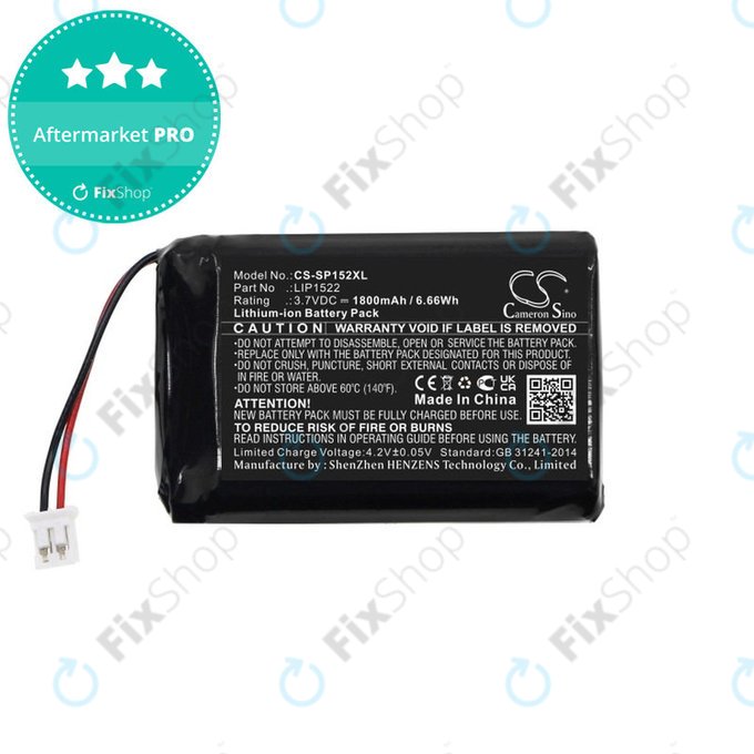 Baterija za Sony Dualshock 4 Wireless Controller, 1800mAh, Li-Ion, 3.7V, LIP1522, HQ