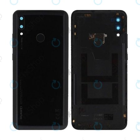 Huawei P Smart (2019) - Pokrov baterije + senzor prstnih odtisov (Midnight Black) - 02352HTS Genuine Service Pack