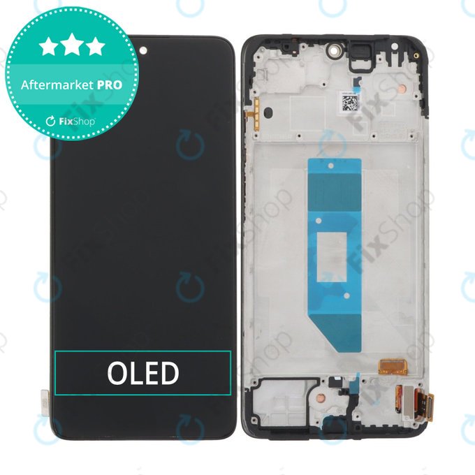 Xiaomi Redmi Note 14 Pro 4G 24116RACCG - LCD zaslon + steklo na dotik + okvir (Midnight Black) OLED