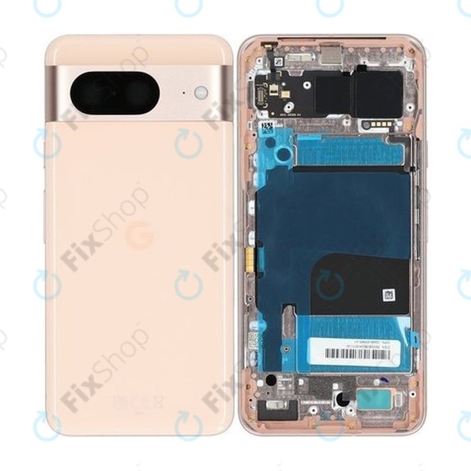 Google Pixel 8 GKWS6 G9BQD - Pokrov baterije (Rose) - G949-00565-01 Genuine Service Pack