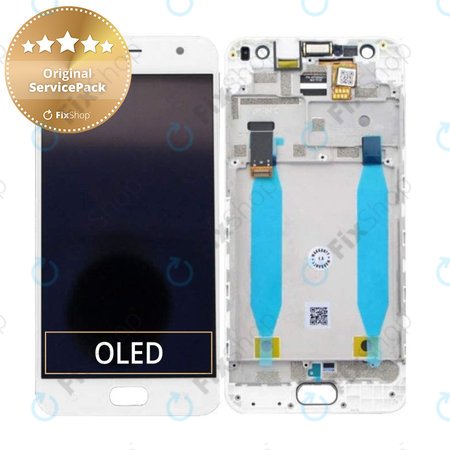 Asus Zenfone 4 Selfie ZD553KL - LCD zaslon + steklo na dotik + okvir (White) - 90AX00L2-R20010 Genuine Service Pack