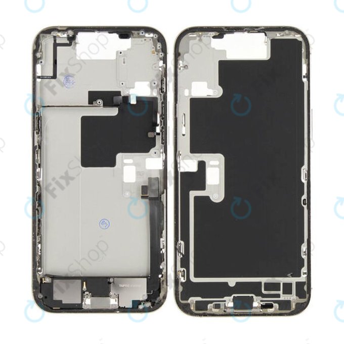 Apple iPhone 16 Pro Max - Srednji okvir + Gumbi za vklop + Glasnost (Natural Titanium)