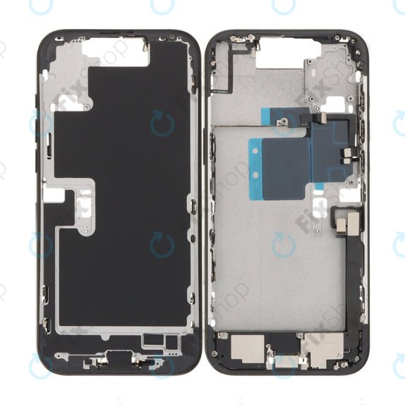 Apple iPhone 16 Pro Max - Srednji Okvir + Gumbi za Vklop, Glasnost in Kamero (Black Titanium)