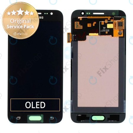Samsung Galaxy J5 J500F - LCD zaslon + steklo na dotik (Black) - GH97-17667B Genuine Service Pack