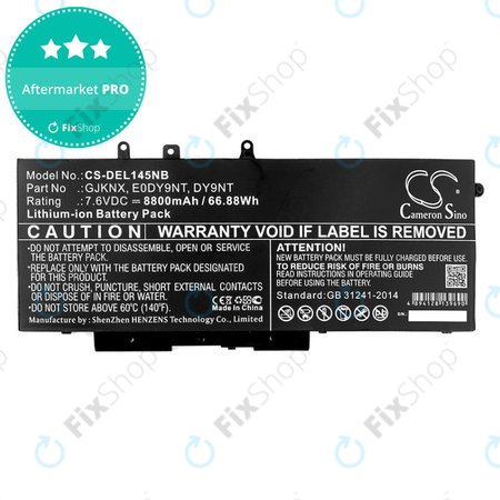 Baterija za Dell Latitude 14 5490, Latitude 14 5491, 8800mAh, Li-Ion, 7.6V, 00JWGP, HQ