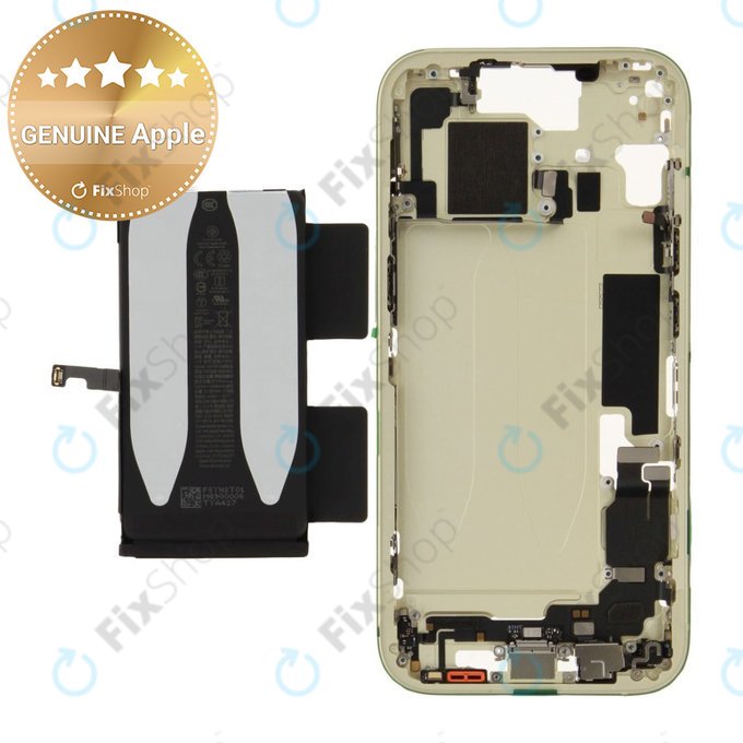 Srednji okvir z baterijo za iPhone 15 | Yellow | ZD076-00671 | Genuine Apple