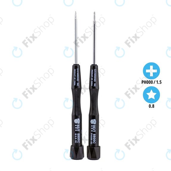 Best 8800C - Izvijači - Pentalobe PL1 (0,8mm) + Phillips PH000 (1,5mm)