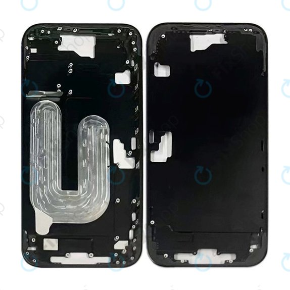 Apple iPhone 16 - Srednji okvir + Gumbi za vklop + Glasnost (Black)
