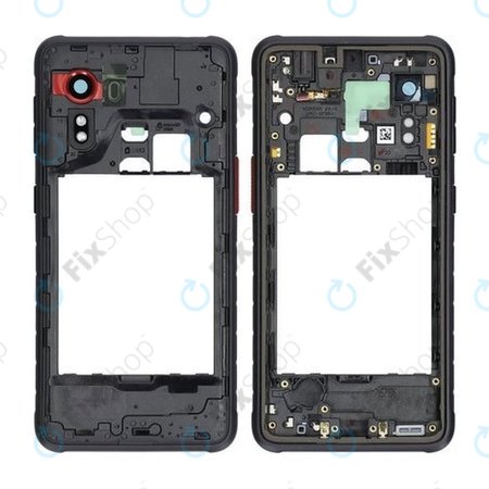 Samsung Galaxy Xcover 5 G525F - Srednji okvir (Black) - GH98-46354A Genuine Service Pack