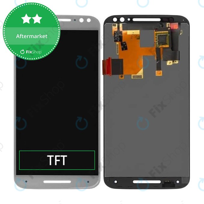 Motorola Moto X Style XT 1572 - LCD zaslon + steklo na dotik (White) TFT