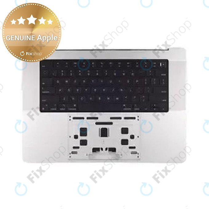 Zgornji okvir tipkovnice za MacBook Pro 14", A3112 (2024), US tipkovnico in baterijo, Silver, 661-42513, Genuine Apple