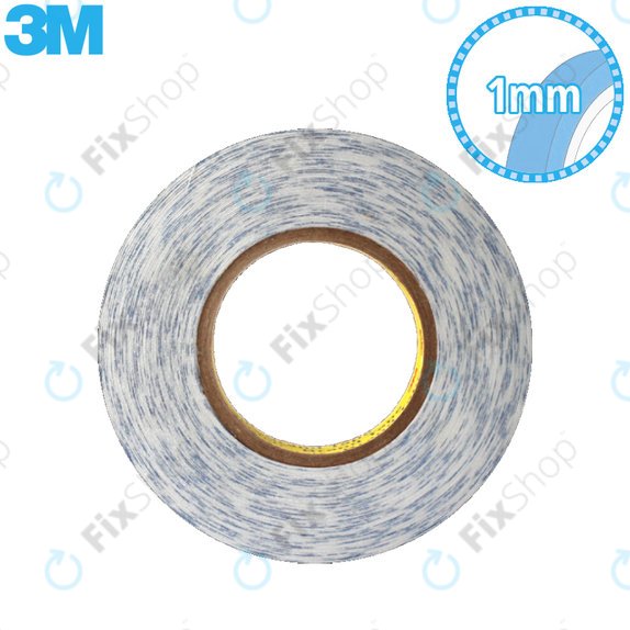 3M - Dvostranski lepilni trak - 1mm x 50 m (prozoren)