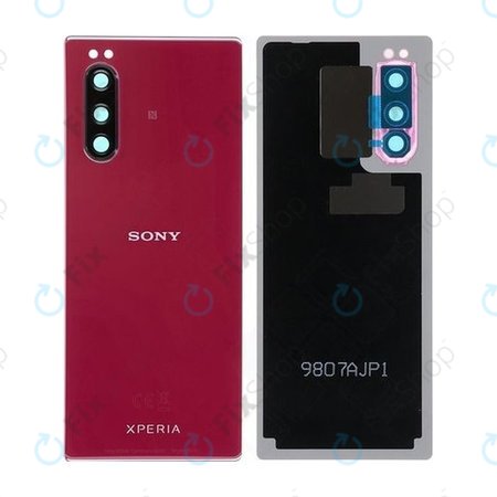 Sony Xperia 5 - Pokrov baterije (Red) - 1319-9454 Genuine Service Pack