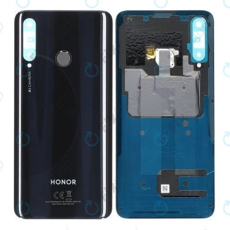 Huawei Honor 20 Lite - Pokrov baterije + senzor prstnih odtisov (Midnight Black) - 02352QMY, 02352QNV Genuine Service Pack