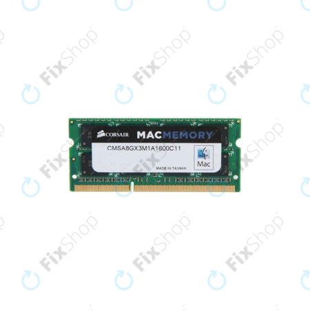 Corsair - Operacijski pomnilnik SO-DIMM 8GB DDR3L 1600MHz - CMSA8GX3M1A1600C11 Genuine Service Pack