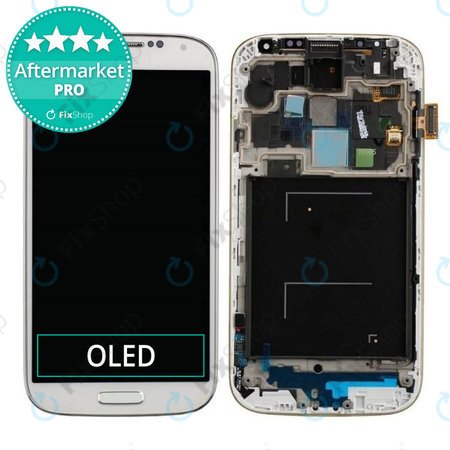 Samsung Galaxy S4 i9505 - LCD zaslon + steklo na dotik + okvir (White Frost) OLED