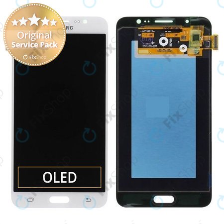 Samsung Galaxy J7 J710FN (2016) - LCD zaslon + steklo na dotik (belo) - GH97-18855C, GH97-18931C Genuine Service Pack