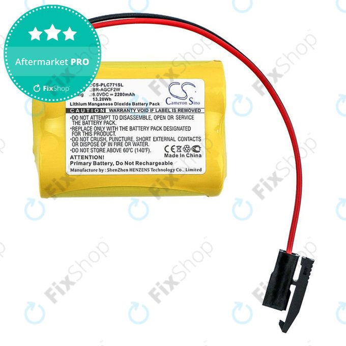 Baterija za GE A06b-6093-K001, 2200mAh, Li-MnO2, 6V, BR-AGCF2W, HQ