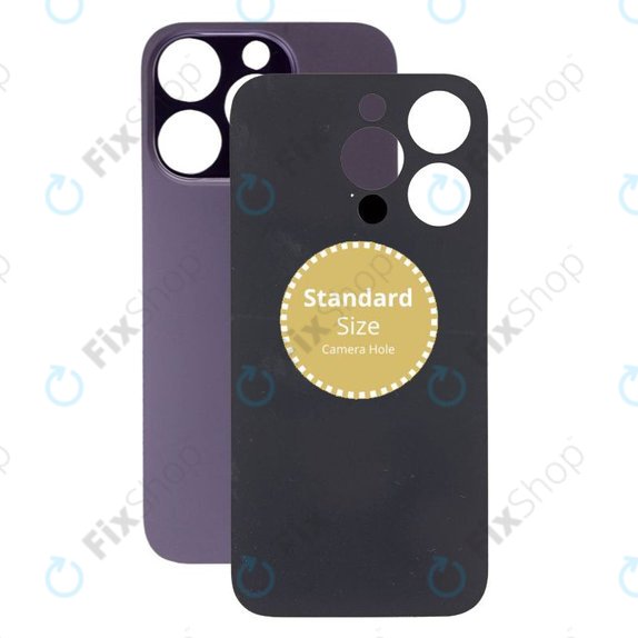 Apple iPhone 14 Pro - steklo zadnjega ohišja (deep purple)