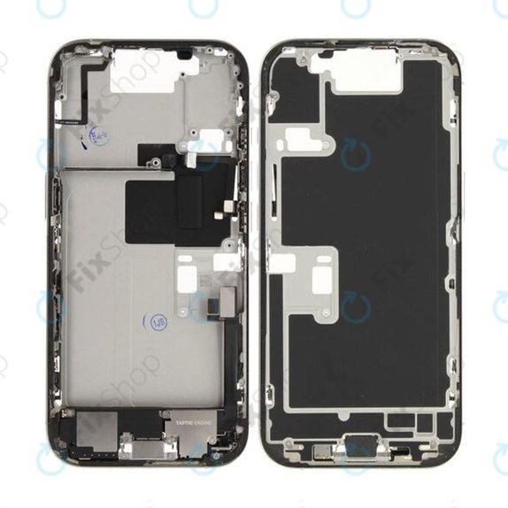 Apple iPhone 16 Pro - Srednji okvir + Gumbi za vklop + Glasnost (White Titanium)