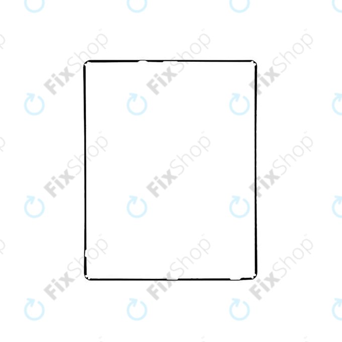 Apple iPad 3, iPad 4 - Plastični okvir pod zaslonom na dotik (Black)