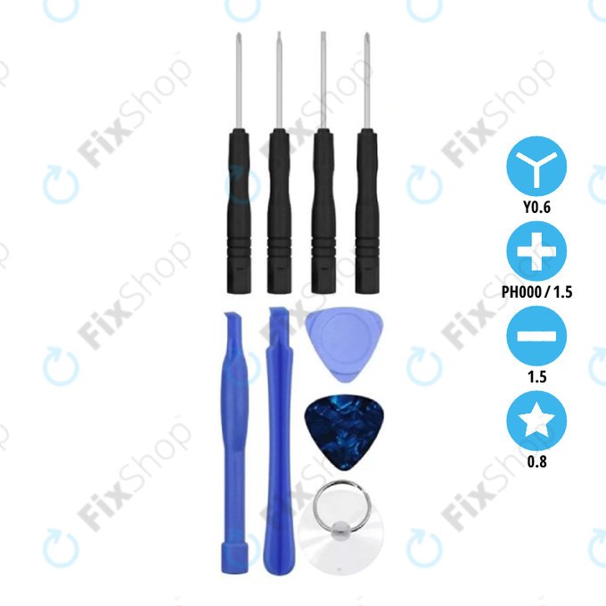 FixPremium - Preprost set orodij za sestavljanje mobilnega telefona 9v1