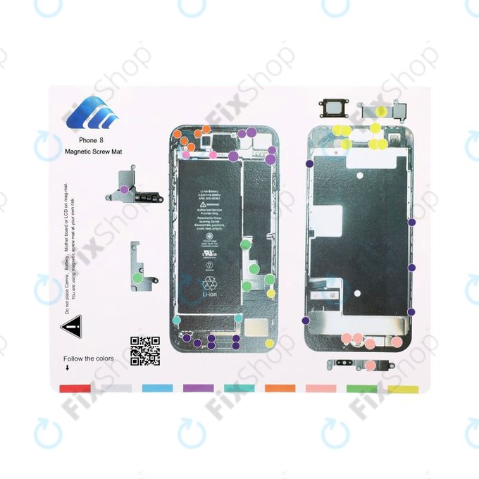 Magnetni organizator z vijaki s shemo (iPhone 8)