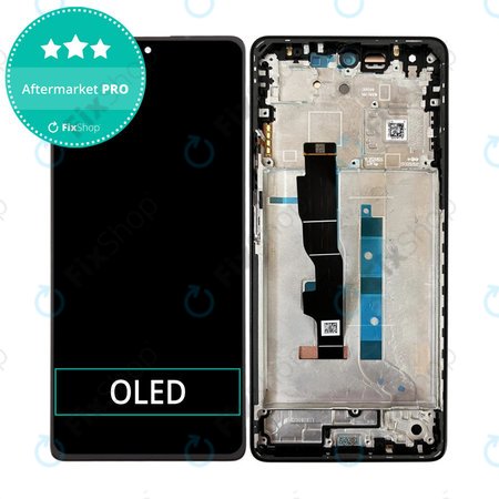 Xiaomi Redmi Note 13 5G 2312DRAABC - LCD zaslon + steklo na dotik + okvir (Stealth Black) OLED