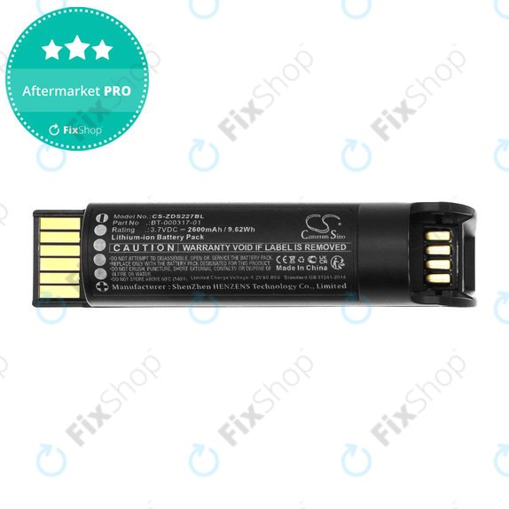 Baterija za Zebra CR2278, DS22, 2600mAh, Li-Ion, 3.7V, BT-000317-01, HQ