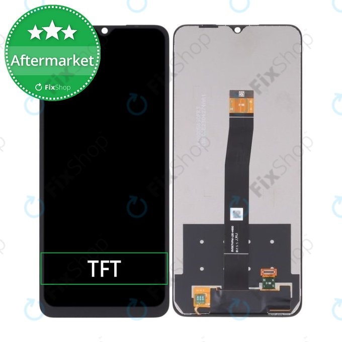 Xiaomi Redmi 10C - LCD zaslon + steklo na dotik + okvir (Black) TFT