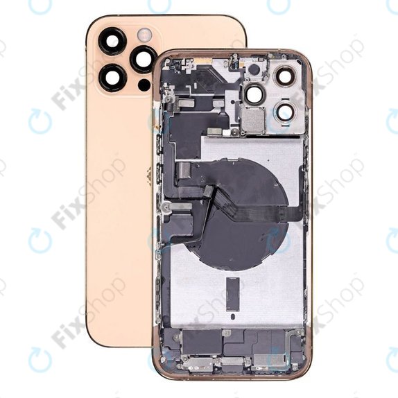 Apple iPhone 12 Pro Max - Zadnje ohišje z majhnimi deli (Gold)